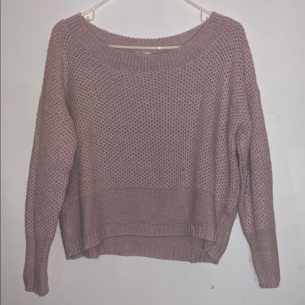 Cropped Blush Pink Sweater